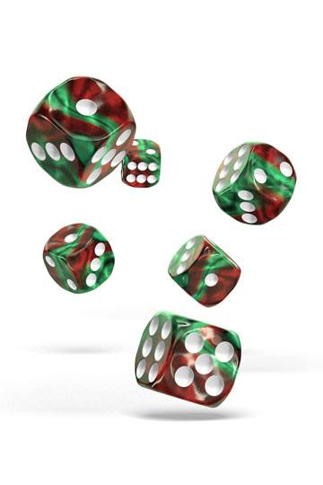 Oakie Doakie Dice D6 Dice 16 mm Gemidice - Bloody Jungle (12)