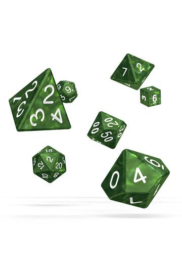 Oakie Doakie Dice RPG Set Marble - Green (7)