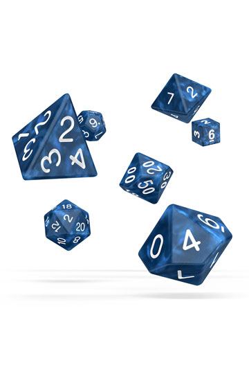 Oakie Doakie Dice RPG Set Marble - Blue (7)