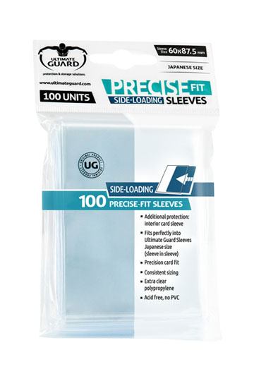 Ultimate Guard Precise-Fit Sleeves Side-Loading Japanese Size Transparent (100)