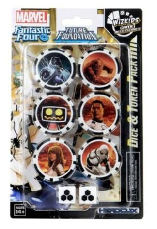 MARVEL HEROCLIX: FANTASTIC FOUR FUTURE FOUNDATION DICE & TOKEN PACK