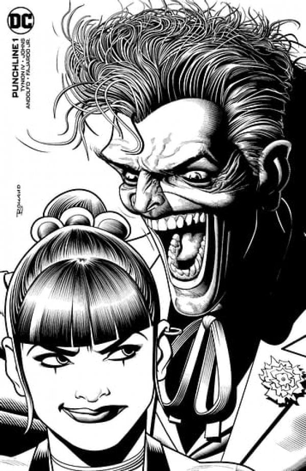 PUNCHLINE #1 DUK BOLLAND B&W COVER