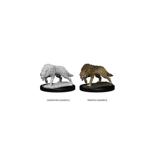 Timber Wolves : Pathfinder Deep Cuts Unpainted Miniatures (W7)