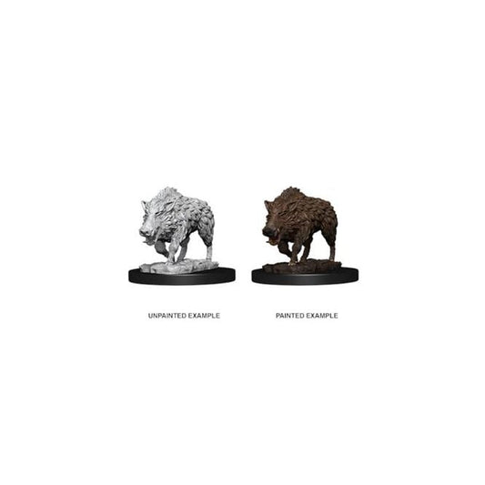 Wild Boar : Pathfinder Deep Cuts Unpainted Miniatures (W7)