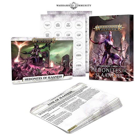 Warscroll Cards: Hedonites Of Slaanesh